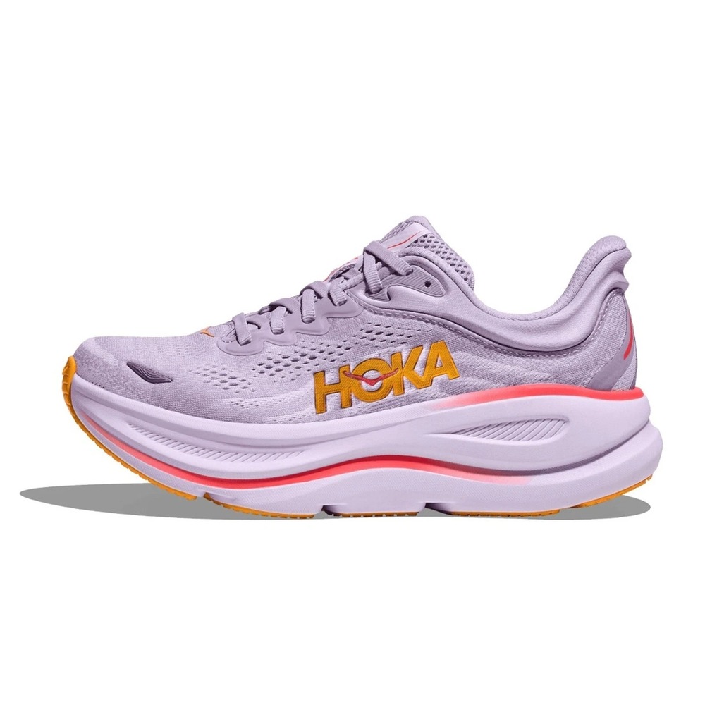 Hoka One One Bondi 9 Womens Size 12 Running Shoes Aster Flower Starlight Purple
